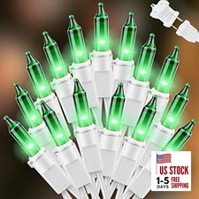 St. Patrick Mini String Lights,100LED 21.6Ft St 100 Mini LED White Wire Green
