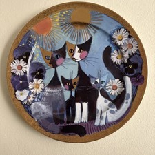 Beautiful Goebel Rosina Wachtmeister Katzenfamilie Ltd Ed Large Charger/Plate