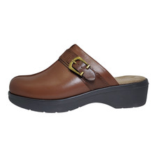 Easy Spirit Women  s Pine Clog Brown 210 Size 9 Wide US