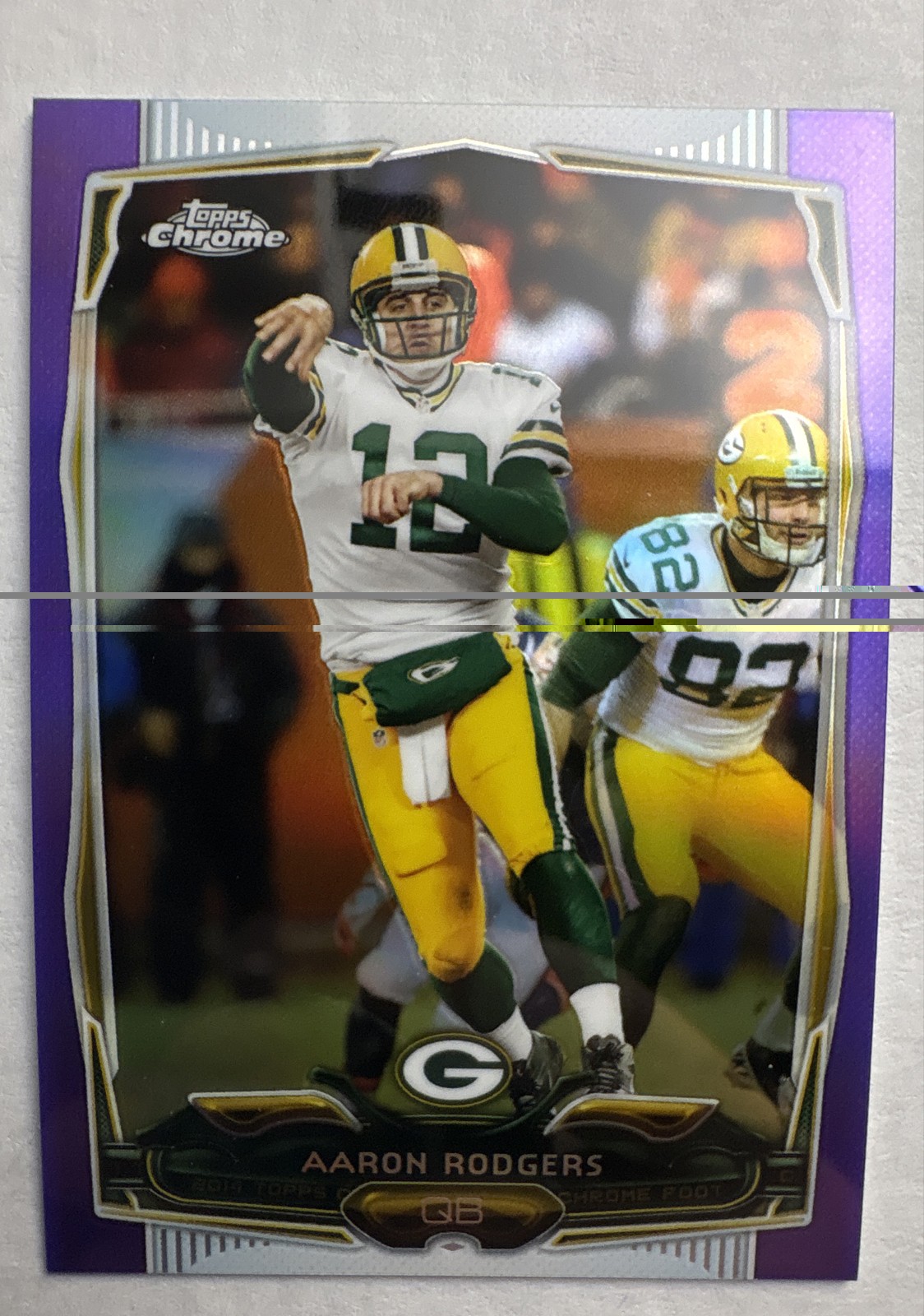 2014 Topps Chrome - Aaron Rodgers #83 Purple Refractor