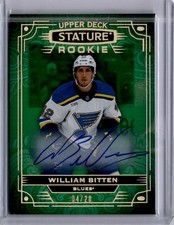 William Bitten Stature Rookie Auto 04/20 2022-23 Upper Deck Stature [M122]