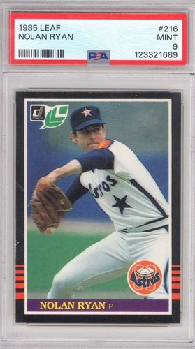 1985 Leaf Nolan Ryan #216 PSA 9 MINT Houston Astros HOF Low Pop Newly Graded