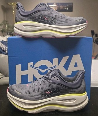 Size 10 - Hoka One One Bondi 9 Charcoal Grey Grey Skies (Women's)        