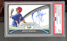 2011 BOWMAN PLATINUM PROSPECTS BRYCE HARPER AUTO AUTOGRAPHS #BPA-BH PSA 9
