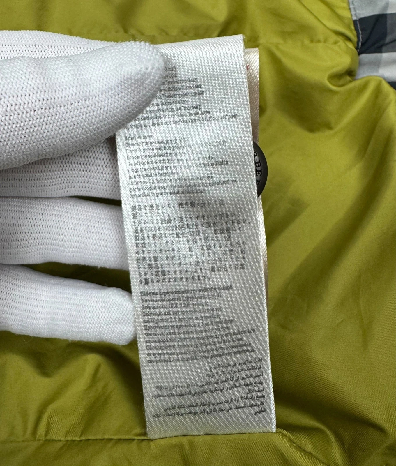 Burberry Down Puffer Jacket Checkered Hooded size… - image 19