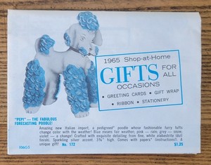 1965 Shop-at-Home, foldout, Gifts-Cards-Wrap-Ribbon-Stationery, folded 4" x 5"