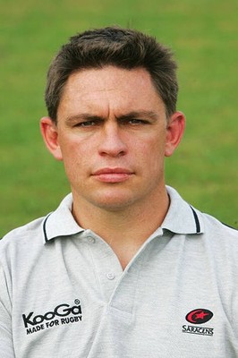 Rod Kafer pictured at the Saracens squad photocall at Bramley Roa- 2004 Photo
