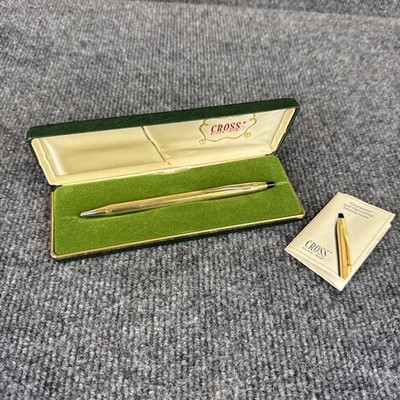 Vintage Cross Pen 1/20th 10K Gold Filled with Emerald Green Case
