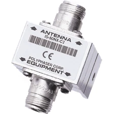 Lightning Surge Arrestor 125-1000 MHz N-Female both sides, Polyphaser IS-50NX-C2
