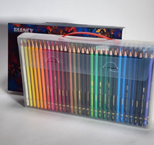 Watercolor Pencils Set 180 count by RIANCY Complete w/ Case Open Box Unused