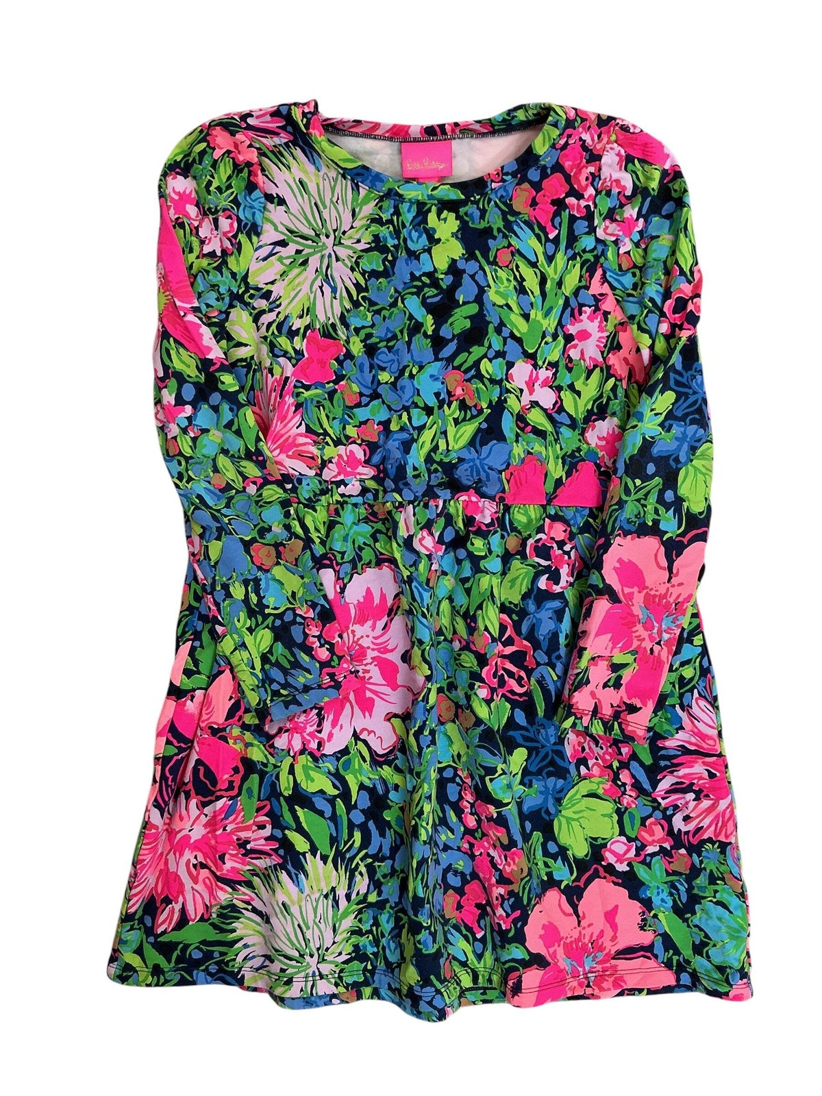Lilly Pulitzer Girls Kids Teigen Dress Festive Fantasy - Size L (8-10)