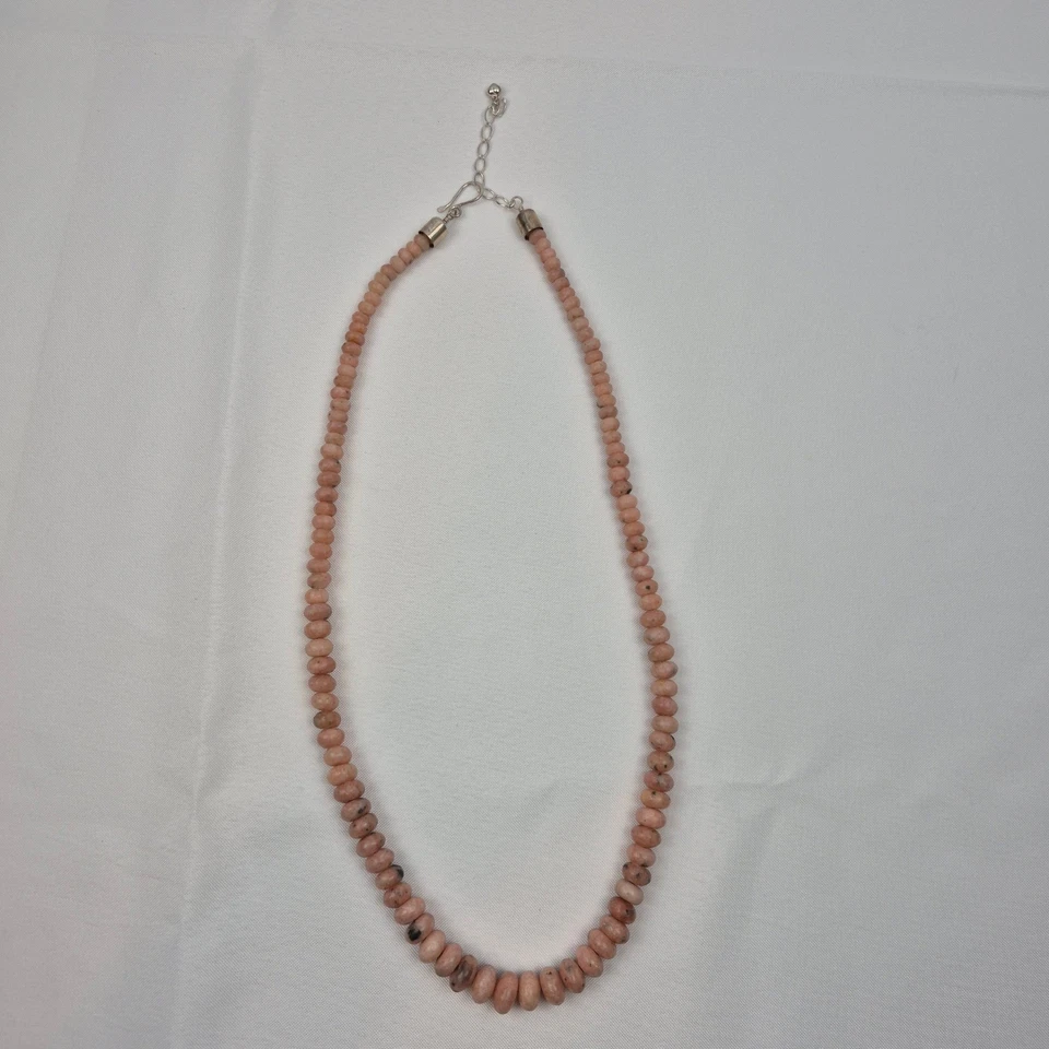DTR Jay King 纯银 30 英寸澳大利亚粉红色蛋白石珠项链毕业 — 第 4/4 张图片