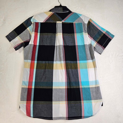 Levi's Shirt Mens Large Casual Short Sleeve Button-Down Multicolor Plaid - Picture 3 of 10