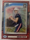 2024 Panini Donruss - Drake Maye #379 Optic Preview Red Wave Prizm (RC)
