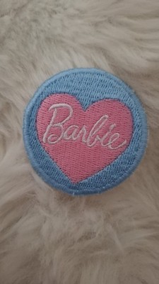 Barbie gestickter Aufnäher - rosa Logo Bügelbild/Aufnähen Abzeichen