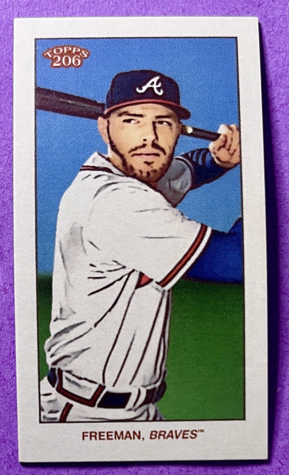Freddie Freeman 2020 Topps T206 Series 1 Card BRAVES (Base)