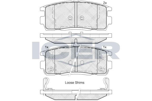 Bremsbelagsatz Hinten Akebono-System FüR Opel Antara A L07 Chevrolet Ab 06->-image