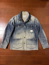 Studio d'Artisan Denim Coverall Vintage Finish Blue Size 36 DA1125092