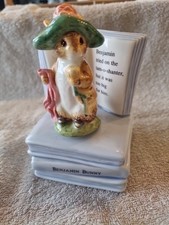 Benjamin Bunny Beatrix Potter Porcelain Music Box  The Border Fine Arts Studio
