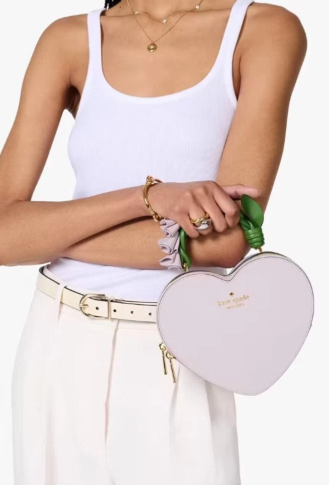 KATE SPADE LOVE SHACK FLORA CUORE TRACOLLA CON SACCHETTO ANTIPOLVERE CONFEZIONATO IN FABBRICA KL038 NUOVO CON ETICHETTE