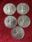 Lot of 5 - 2020 $1 American Silver Eagle 1 oz BU