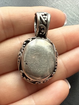 Pendentif Ancien En Argent Massif 925 - Style Art Nouveau / Ethnique - Occasion