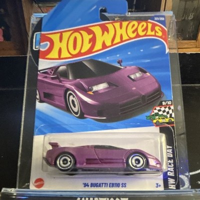 Hot Wheels HW Race Day '94 Bugatti EB110 SS Purple 1:64 Diecast Unopened