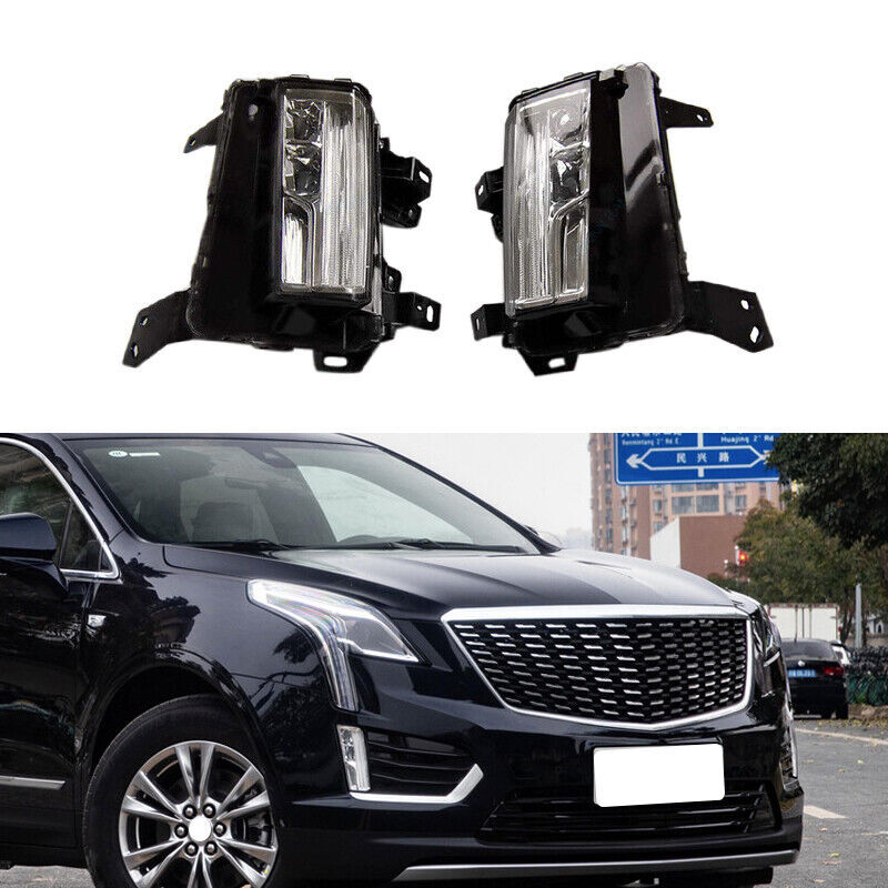 Pair Of Black Fog Lamp Covers – Fits 2017–2019 Cadillac XT5 4DR 3.6L (Left & Right)