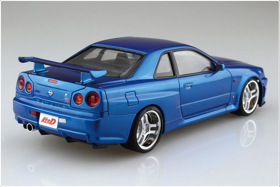 1:24 Scale Aoshima Initial-D Hosino Kozo BNR34 Skyline GTR Model Kit UK STOCK - Image 3 of 3