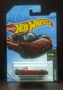 Details About 2019 Hot Wheels Tesla Roadster Red With Starman Hw Space 25 Hw 109250
