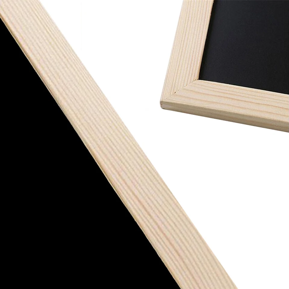 Small Wooden Frame Drawing Board Double-sided Chalkboard Sign - Image 2 of 4