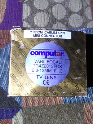 NIB Computar  31 CM Cable 4 Pin Varifocal lens 2.8-12mm F1.3 Auto Iris DC