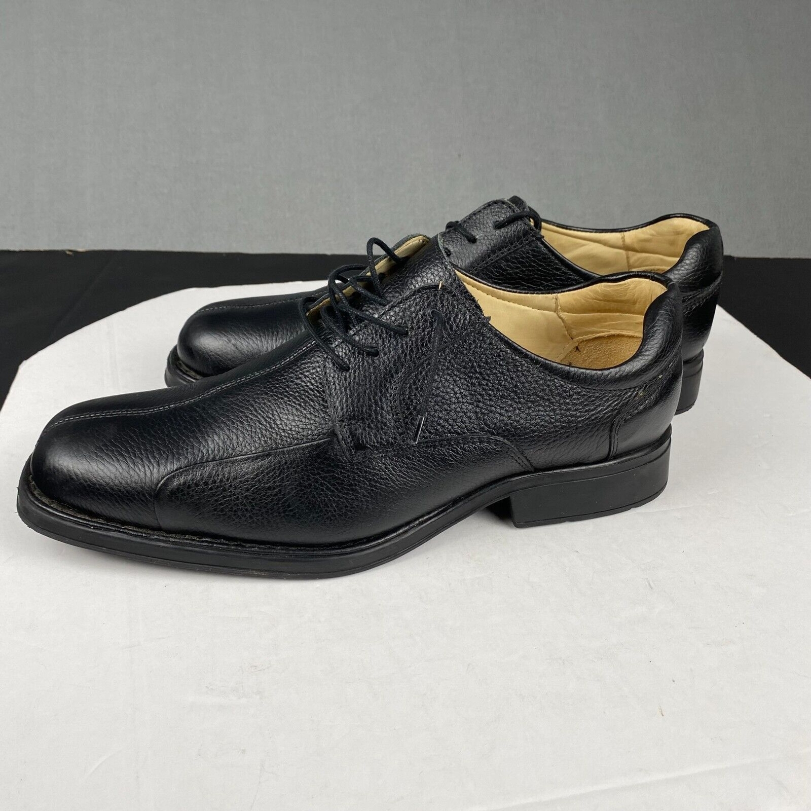 SAOLA Scarpe derby Belvedere Studio Bay Bridge in pelle nera taglia 13 EEE scarpe da abito