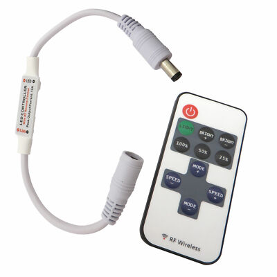 LED Funkdimmer + Fernbedienung 12V DC gekoppelt stufenlos dimmen Funk Dimmer