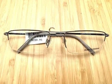 Alberto Romani Eyeglasses Frames AR 705 GM Shiny Gunmetal Silver 54-17-135