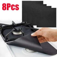 8-Pack Gas Stove Top Burner Cover Protector Reusable Kitchen Clean Non-stick