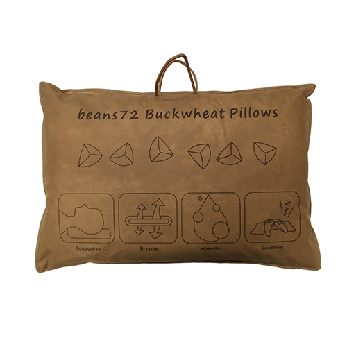 新品未使用 LL BEAN ラッチフッククッション 30✖30種まき アメリカ製 Beans72 Organic Buckwheat Pillow - Queen Size (20 x 30