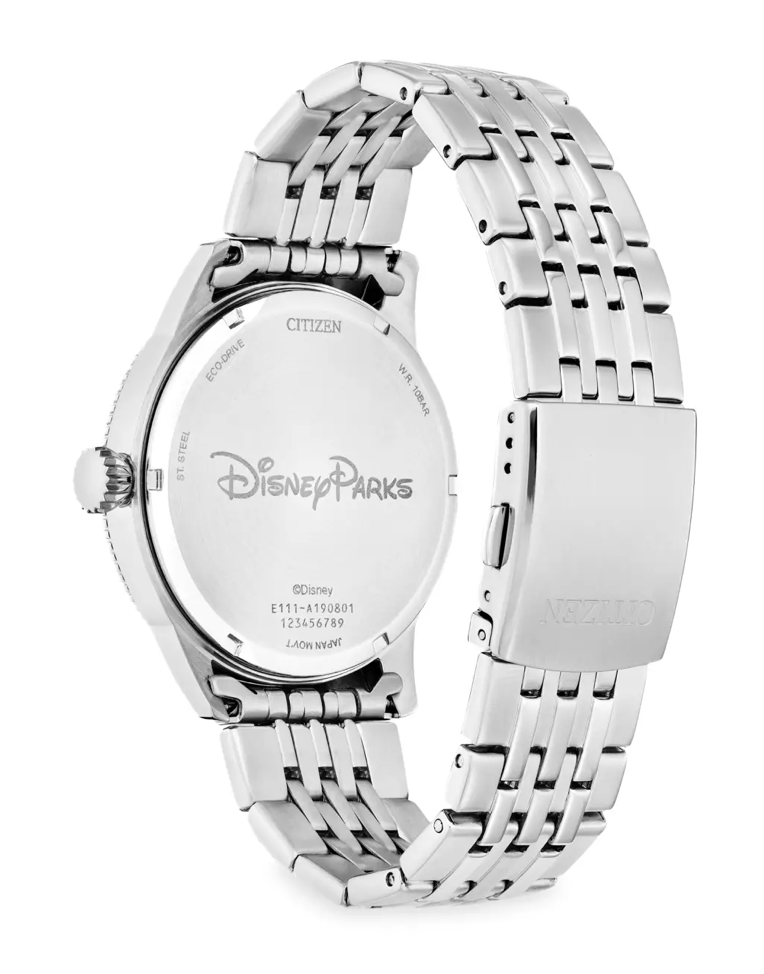 Disney Parks Mickey Mouse Stainless Steel Eco-Drive Watch for Men