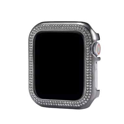 Glitter Alloy Case For Apple Watch Series 9 8 7 41mm 45mm 40mm 44mm Bumper Cover