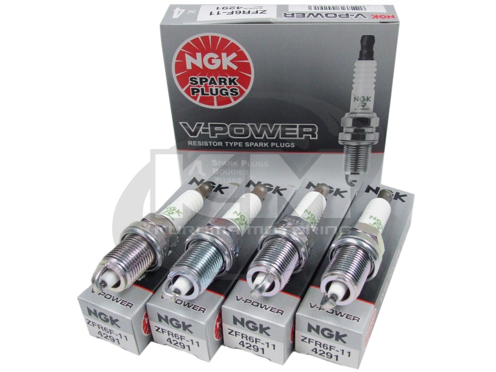 SET OF 4 NGK 4291/ZFR6F-11 V-POWER PREMIUM COPPER SPARK PLUGS