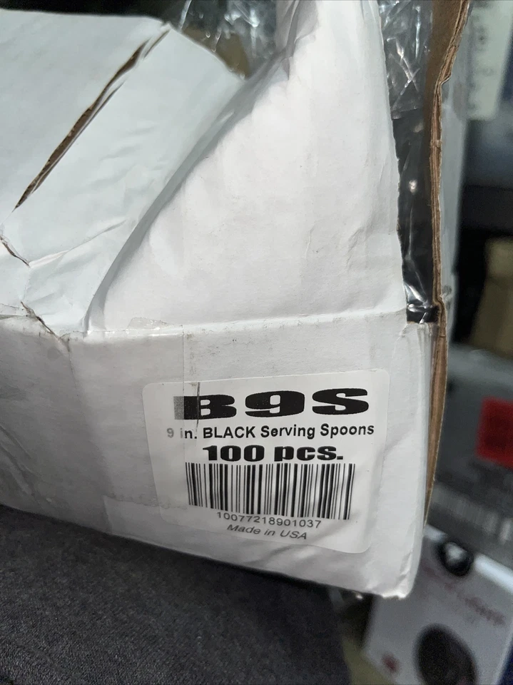 100 piezas de cucharas para servir Party Essentials - negras Foto 2 de 2