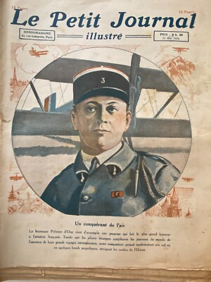 Petit Journal 11/5/1924 The Aviator Pelletier D' Oisy - George V Mechanic