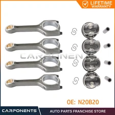 4 Set Connecting Rod & Pistons Rings Φ84mm for BMW 320i 420i 520i N20B20 NEW
