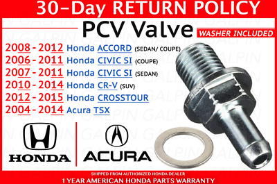 Válvula Pcv Para Honda Civic 1.8 2006-2011 Oe:17130-pnd-a01 | Meses Sin