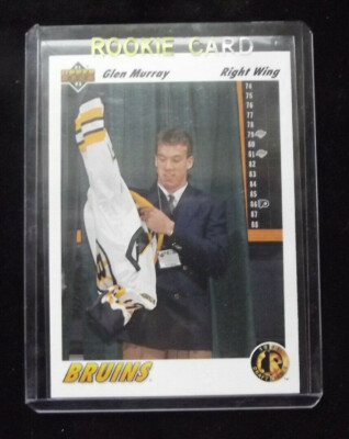 1991-92 UPPER DECK  #69 BOSTON BRUINS GLEN MURRAY ROOKIE CARD LOT 76