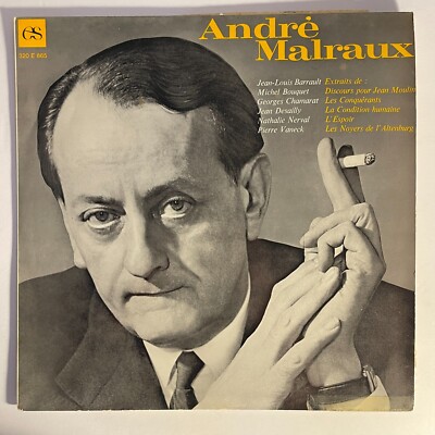 André Malraux    Pages Choisies Vinyl, LP 1966 L'Encyclopédie Sonore