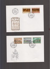 7517 - Liechtenstein - Mi-Nr.  866 - 870    auf 2  FDC