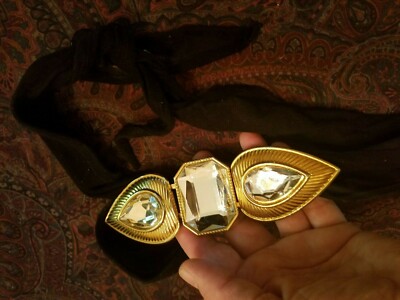 Vintage Statement Gutos W Germany Art Deco Gold Belt Buckle‎ 1970s West Germany Gutos Stretch Belt Gold | Mercari main image 2