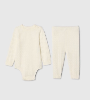 Baby Gap Baby CashSoft Outfit Set - Ivory Frost - (Size 12-18 mo)