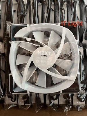 NZXT AER RGB 2 120mm RGB Fluid Dynamic Bearing PWM Fan-WHITE - Image 1 of 3